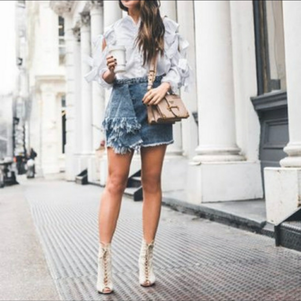 Denim skirt